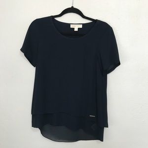 MICHAEL KORS Black Layered T-Shirt